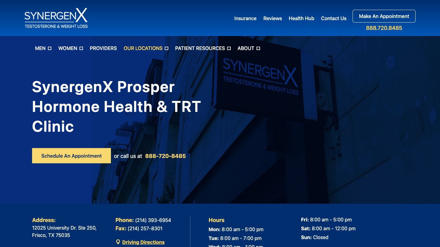 SynergenX Prosper | Hormone Health & TRT Clinic