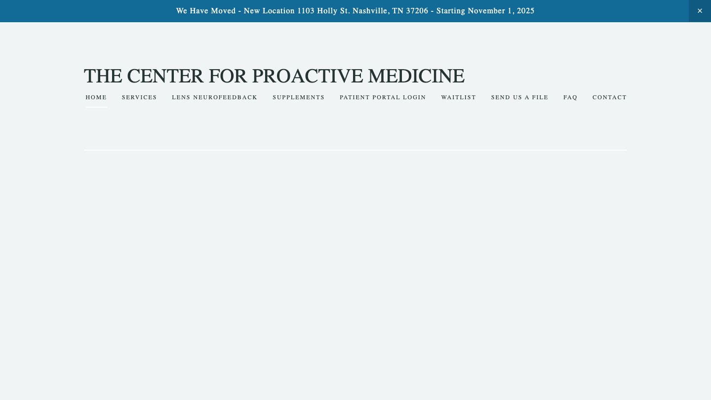 The Center For Proactive Medicine