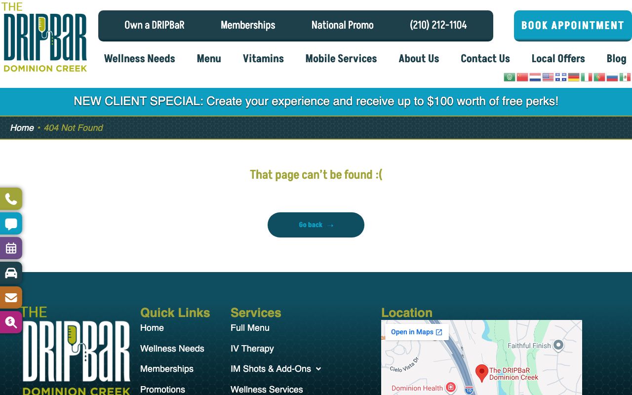 The DRIPBaR Dominion Creek