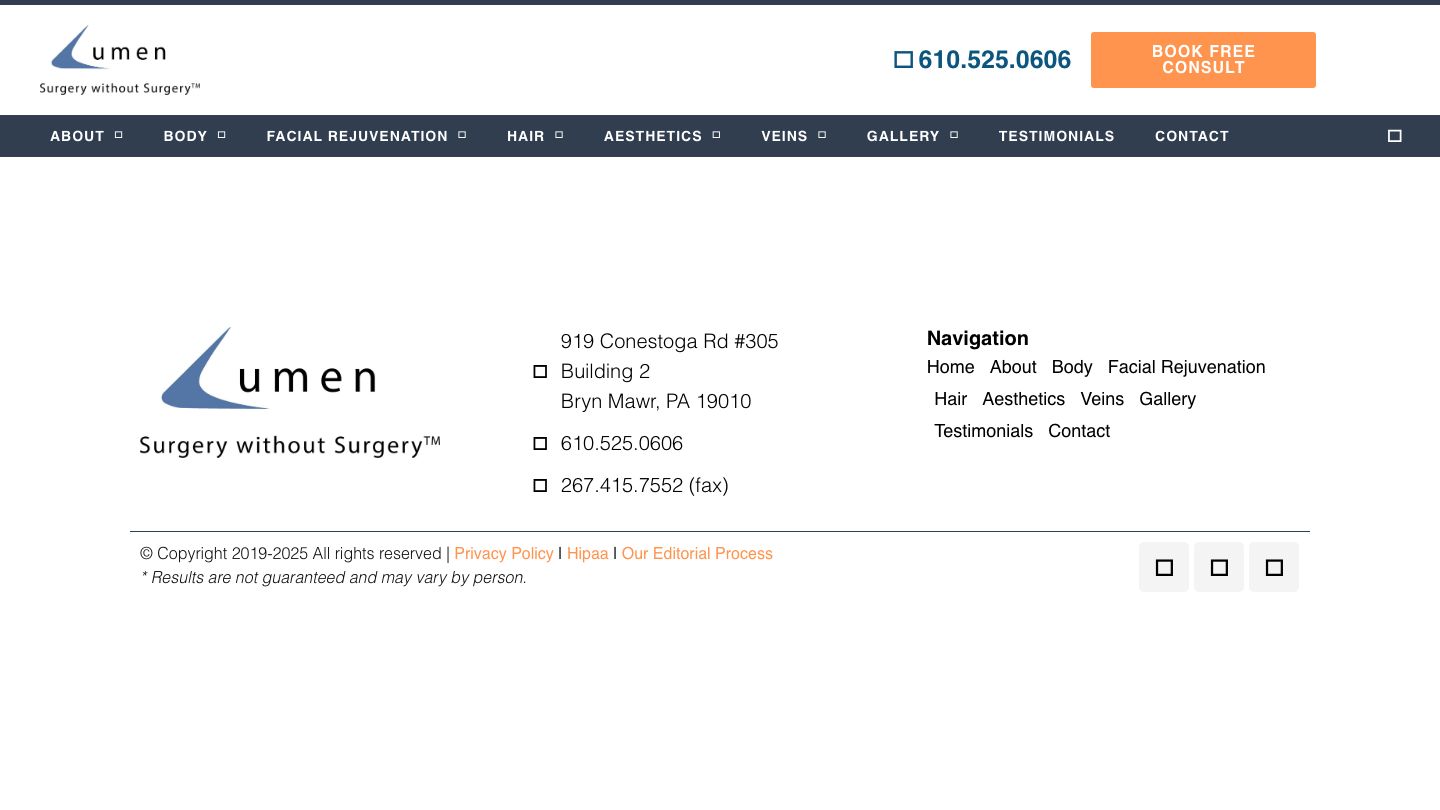 The Lumen Center for Cosmetic and Plastic Surgery