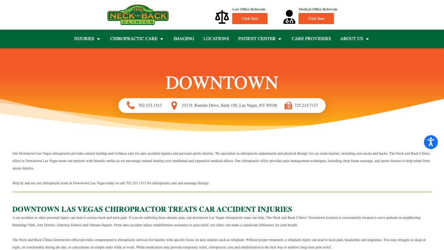 The Neck and Back Clinics - Downtown