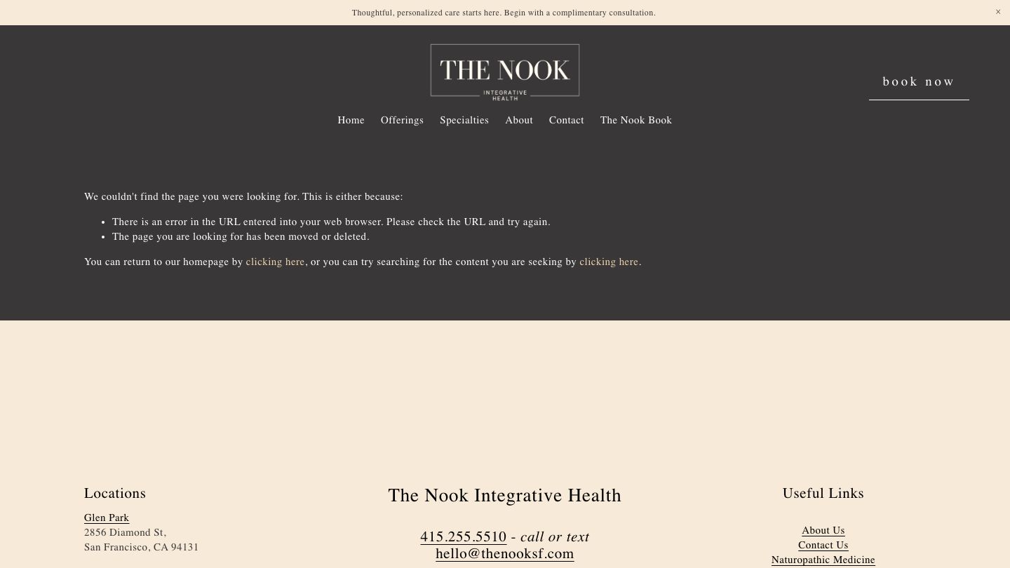 The Nook Integrative Health | Pacific Heights