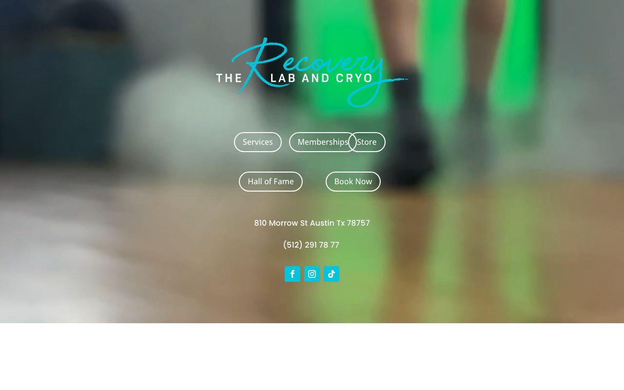 The Recovery Lab and Cryo