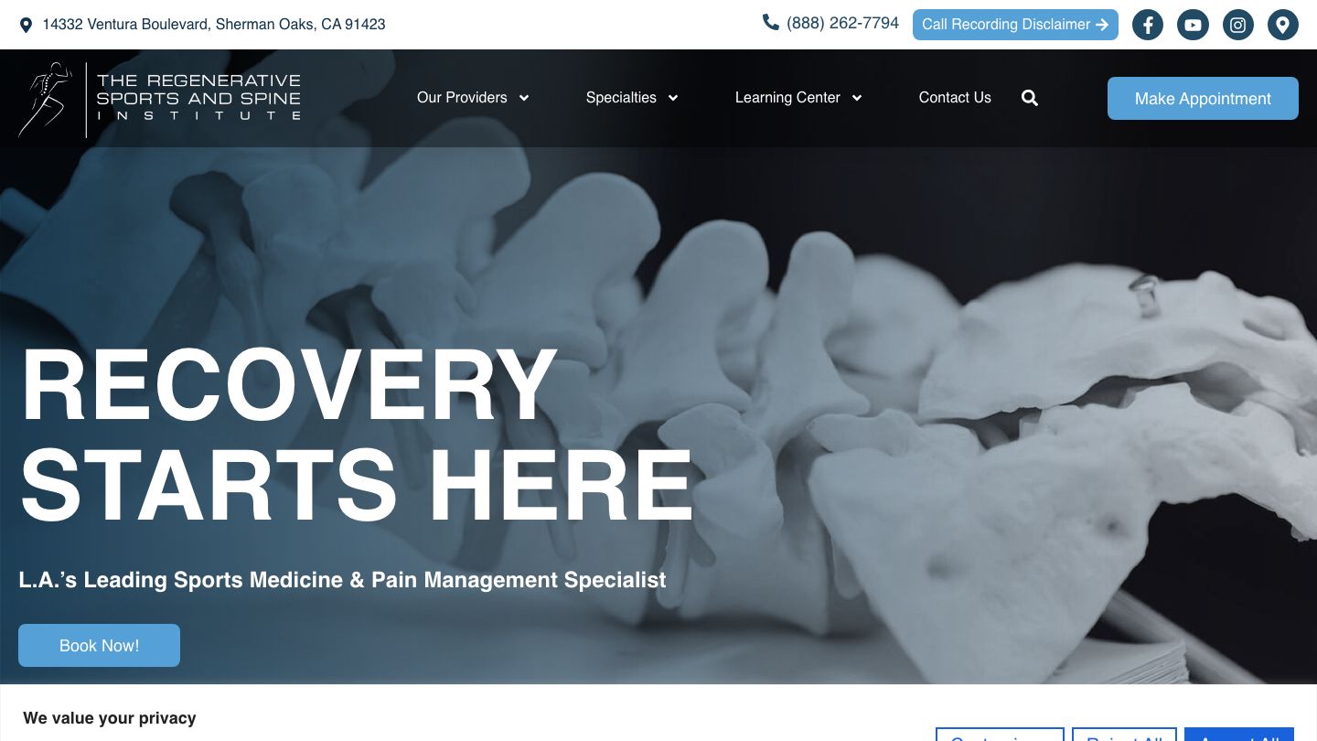 The Regenerative Sports and Spine Institute: Naveed Natanzi, DO