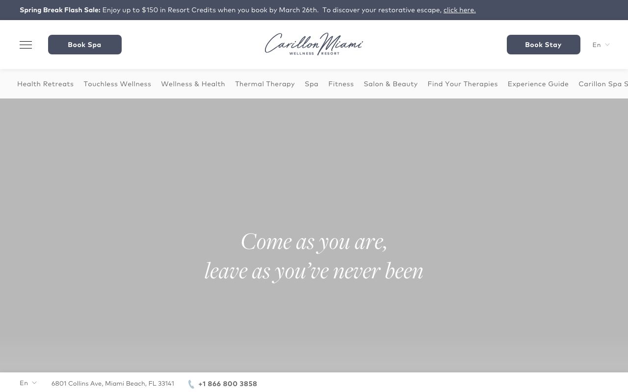 The Spa at Carillon Miami