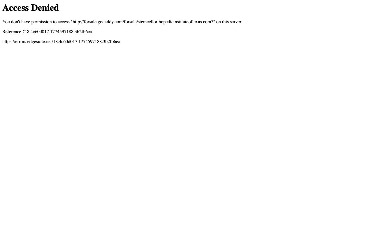 The STEM CELL Orthopedic Institute of Texas