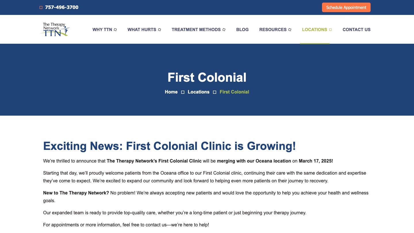 The Therapy Network - First Colonial