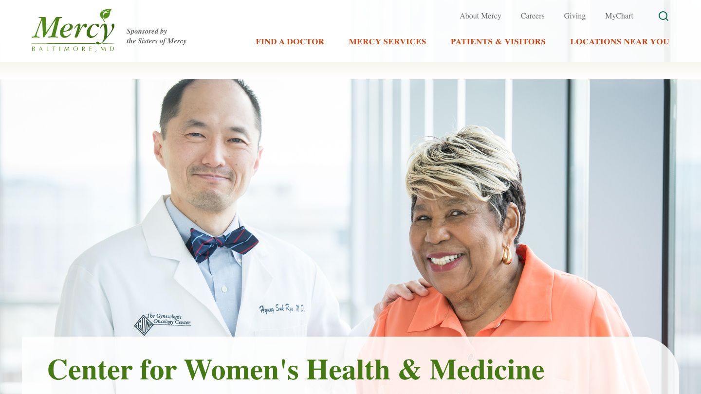 The Weinberg Center for Women’s Health & Medicine at Mercy