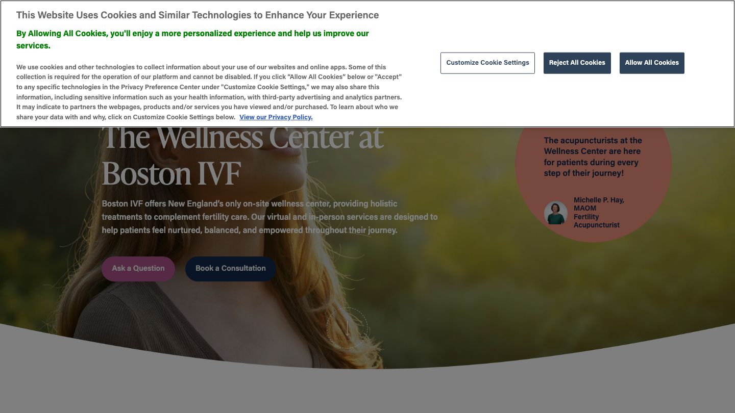 The Wellness Center — Boston IVF