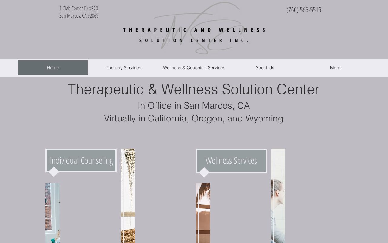 Therapeutic and Wellness Solution Center