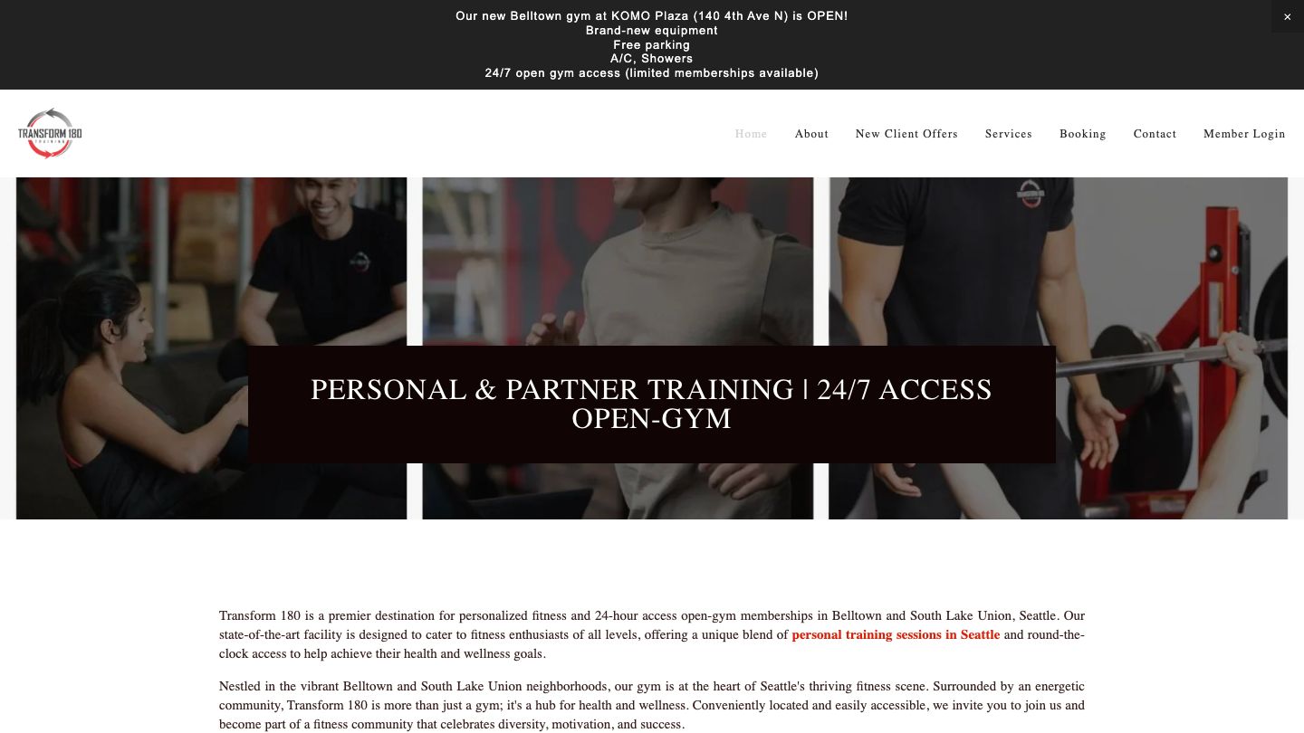 Transform 180 Fitness - SLU Gym