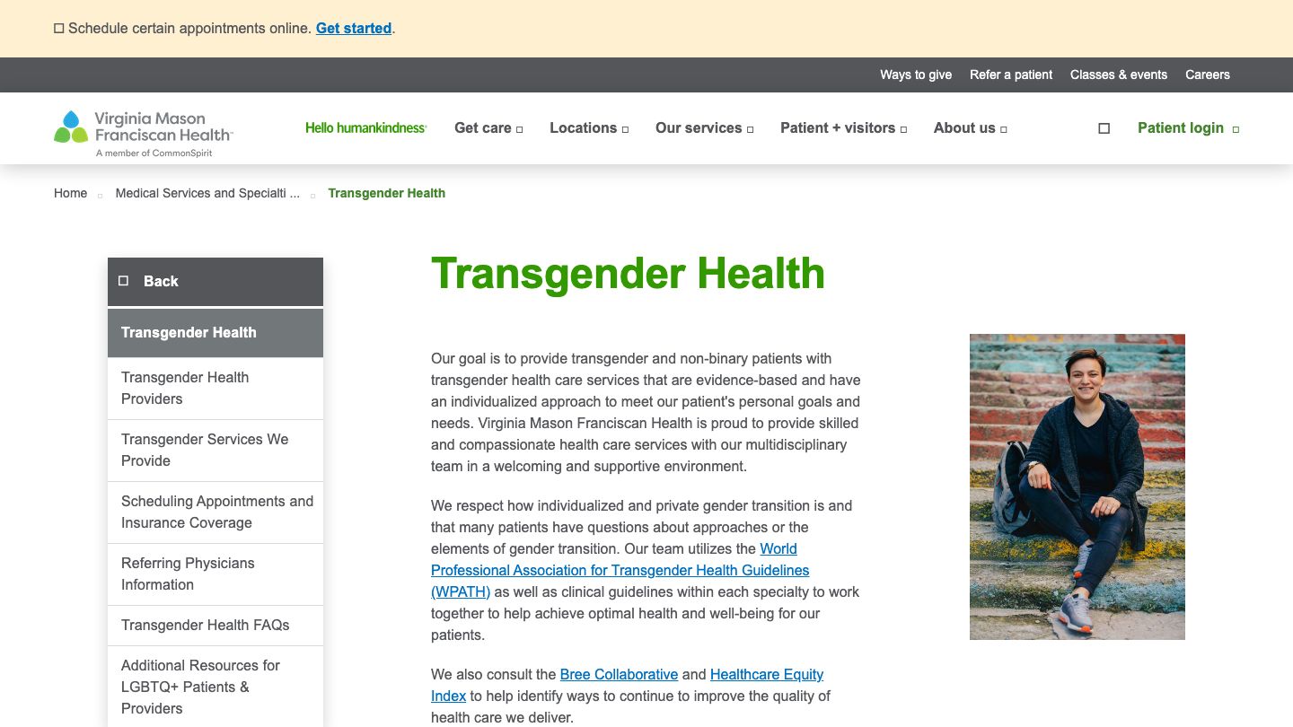 Transgender Health Care - Virginia Mason Seattle