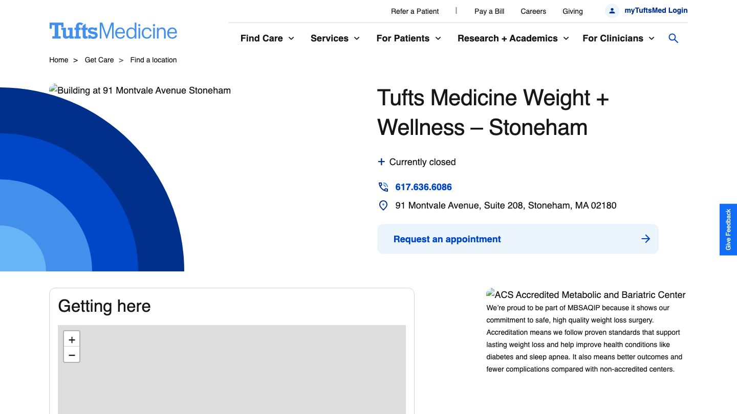 Tufts Medicine Weight + Wellness – Stoneham