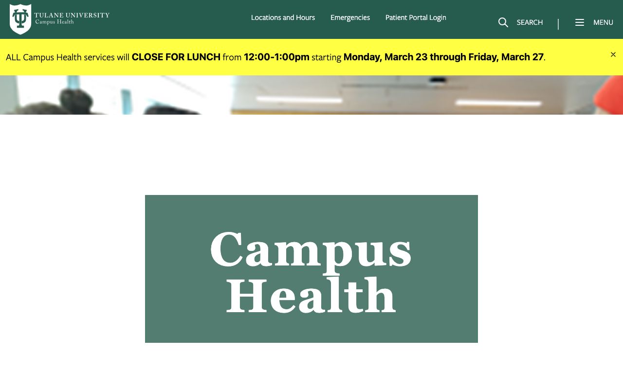 Tulane University Campus Health