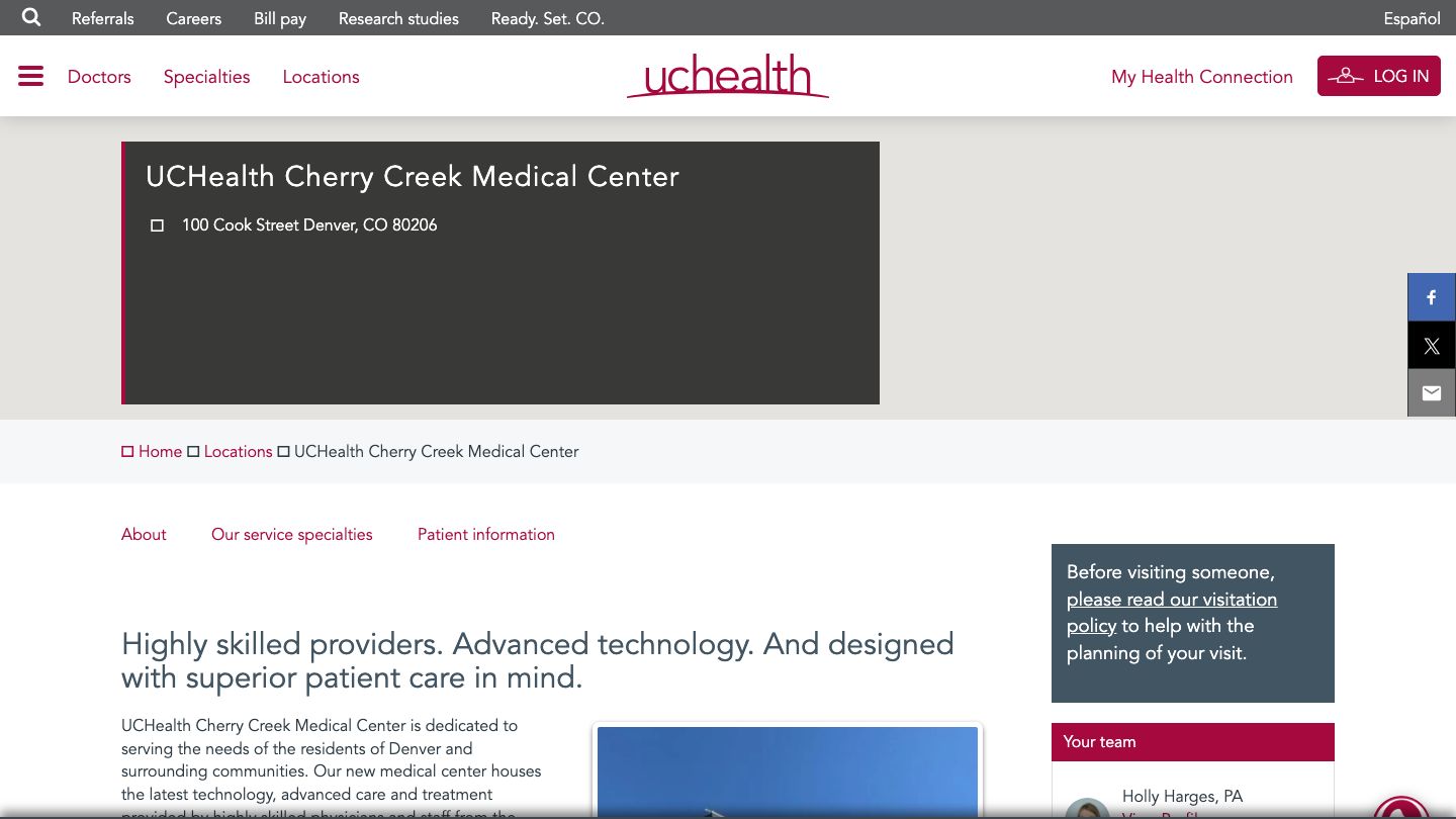 UCHealth Cherry Creek Medical Center
