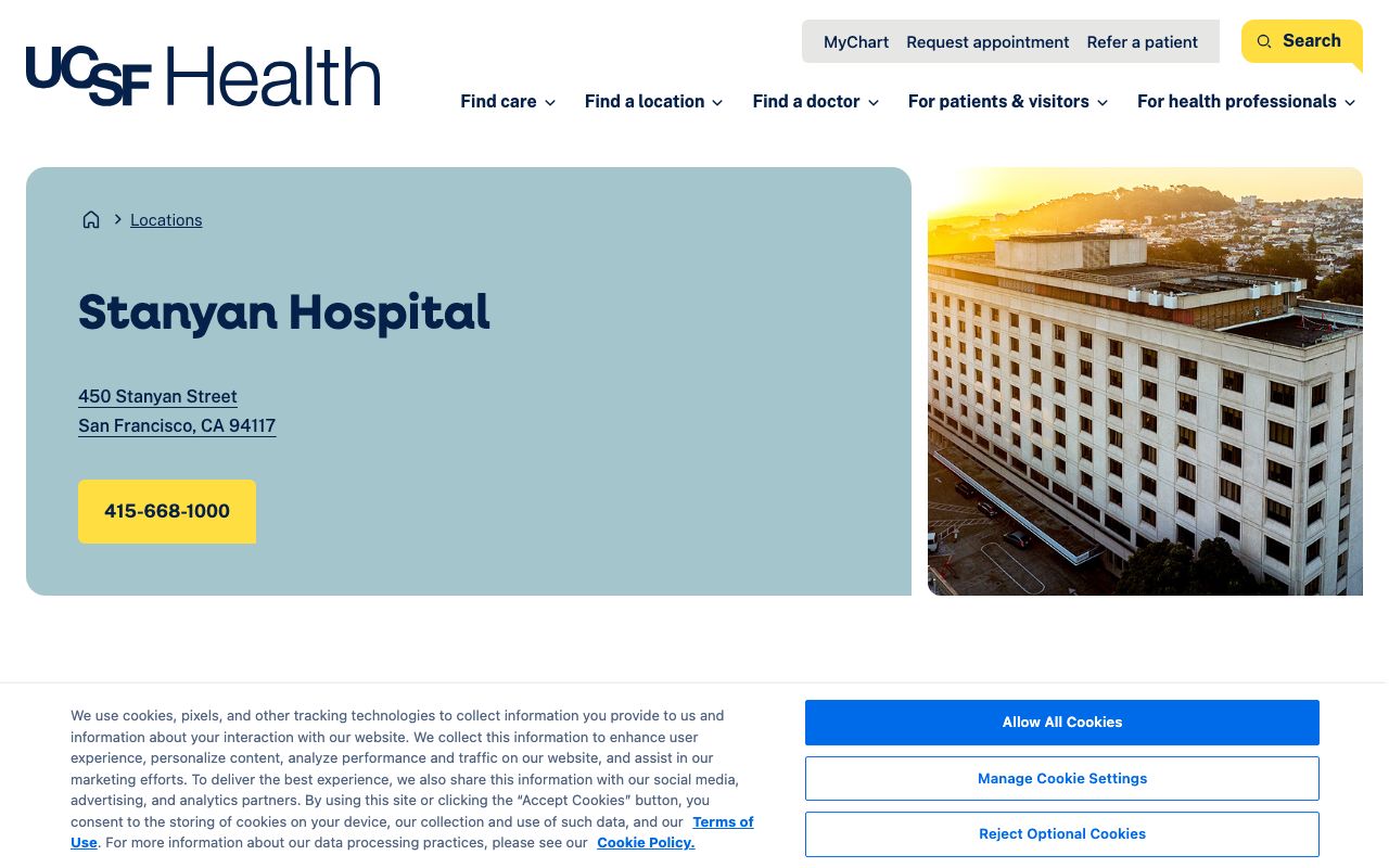 UCSF Health Stanyan Hospital