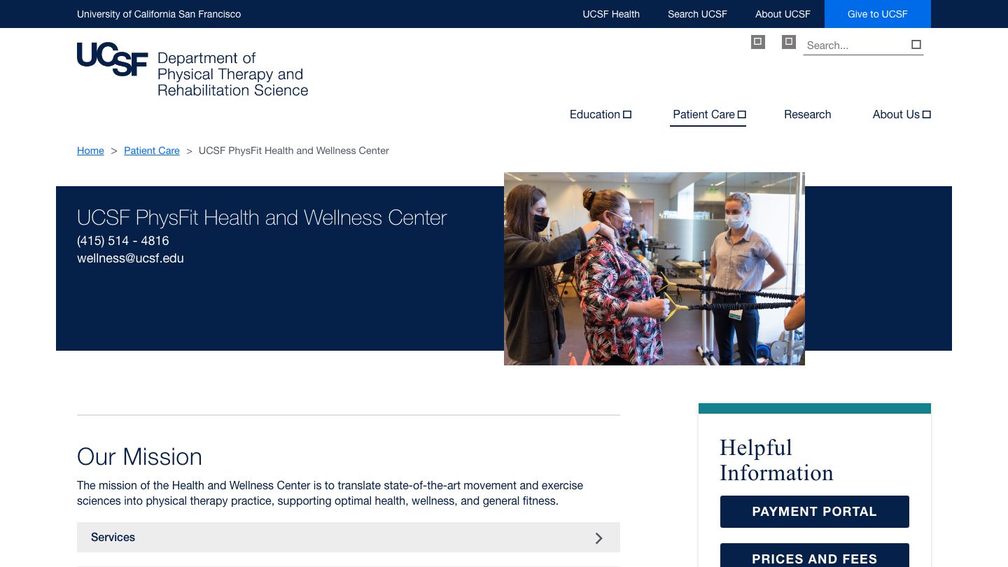 UCSF PhysFit Health and Wellness Center