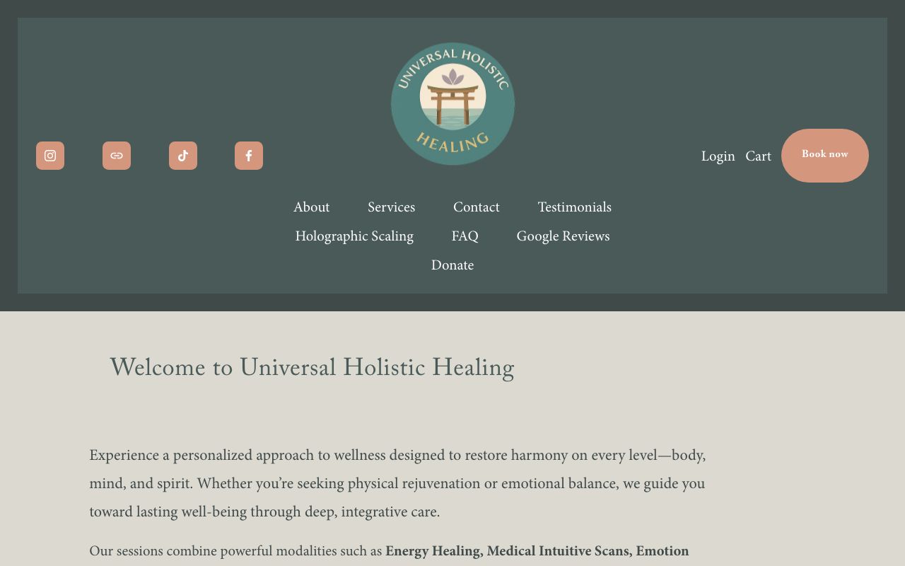 Universal Holistic Healing CLT