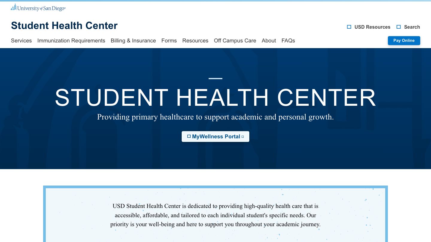 University of San Diego Student Health Center