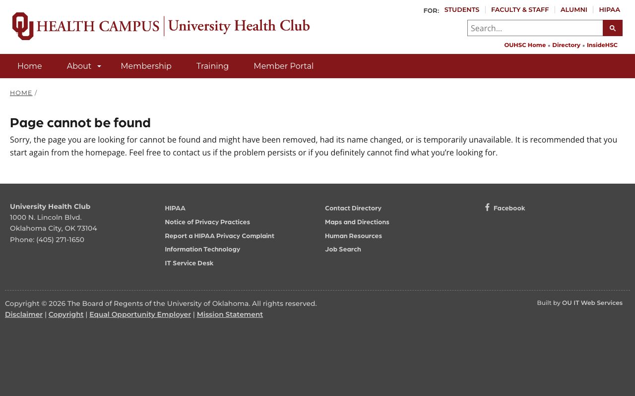 University Research Park Health Club