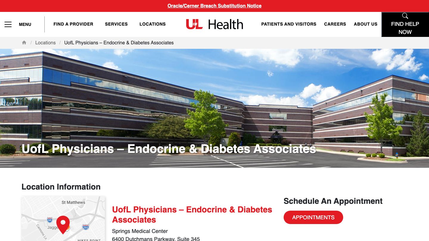 UofL Physicians – Endocrine & Diabetes Associates