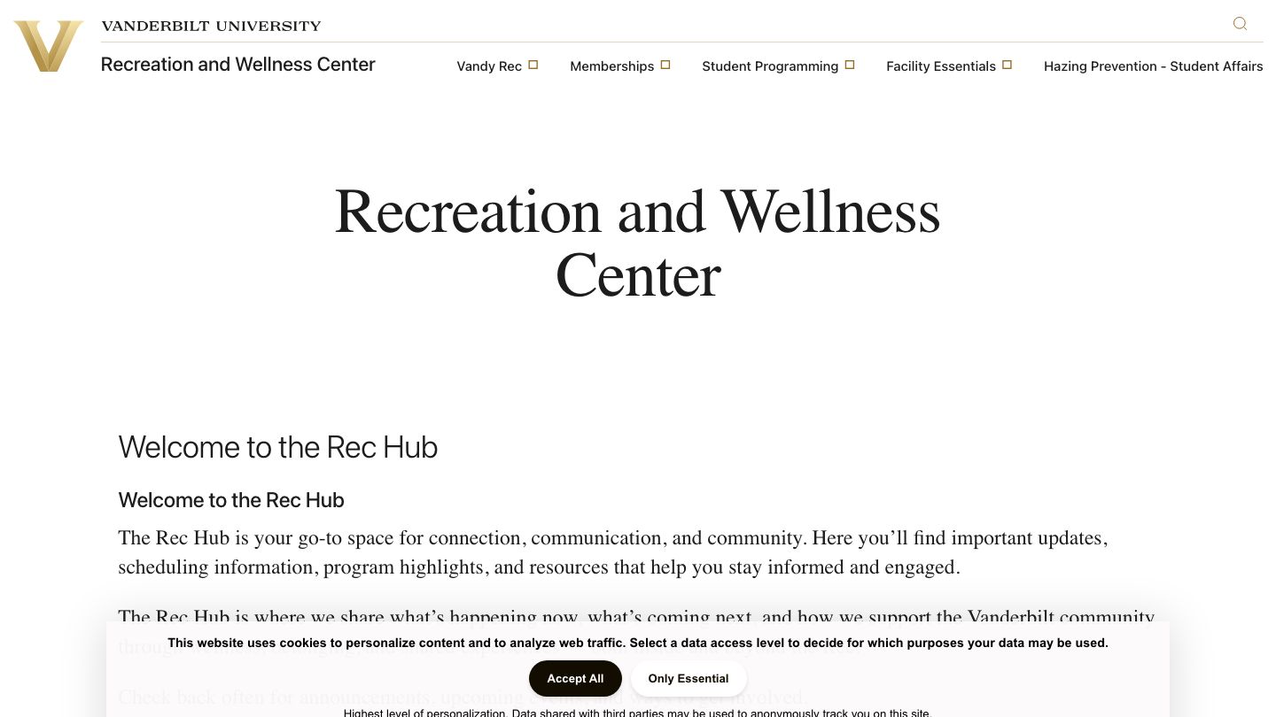 Vanderbilt Recreation & Wellness Center