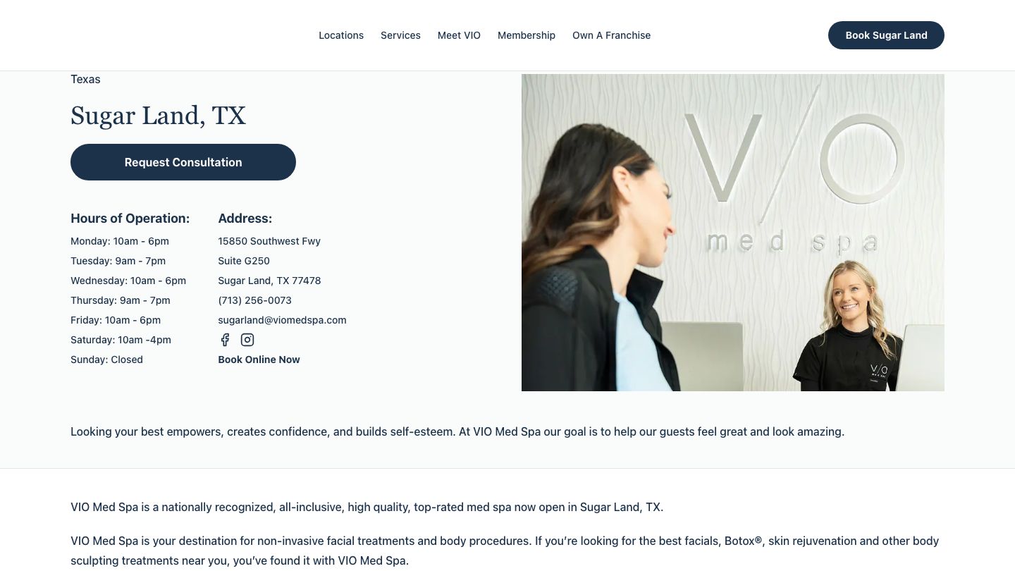 VIO Med Spa Sugar Land