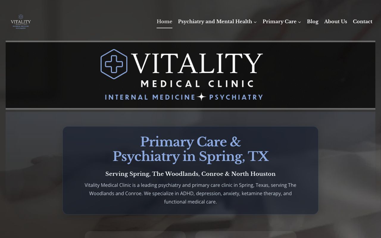 Vitality Medical Clinic Internal Medicine and Psychiatry