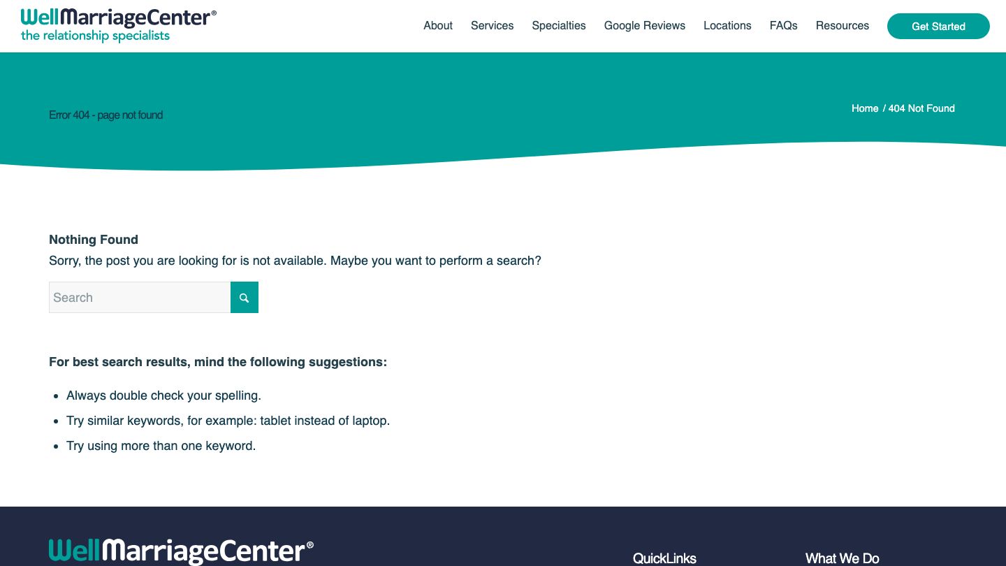 Well Marriage Center - DC