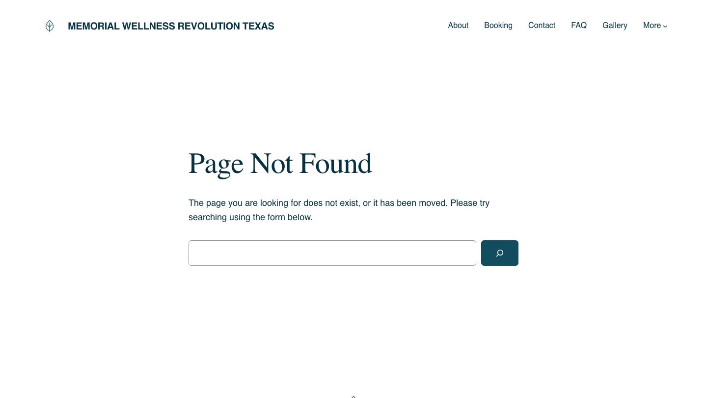 Wellness Revolution Texas Memorial