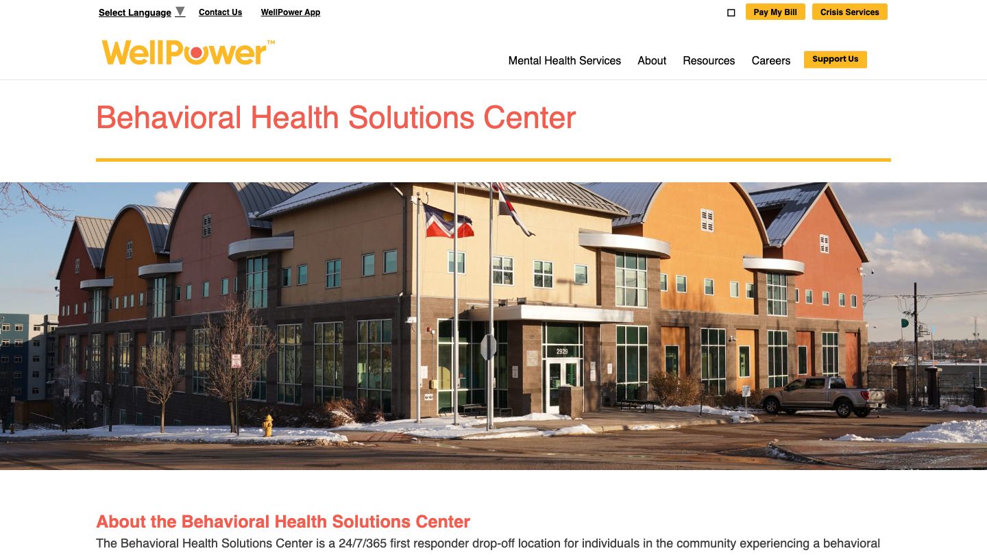 WellPower Mental Health Services - Behavioral Health Solutions Center