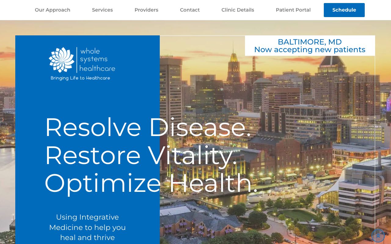 Whole Systems Healthcare Baltimore Clinic
