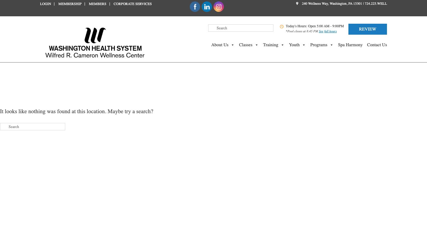 WHS Wilfred R Cameron Wellness Center