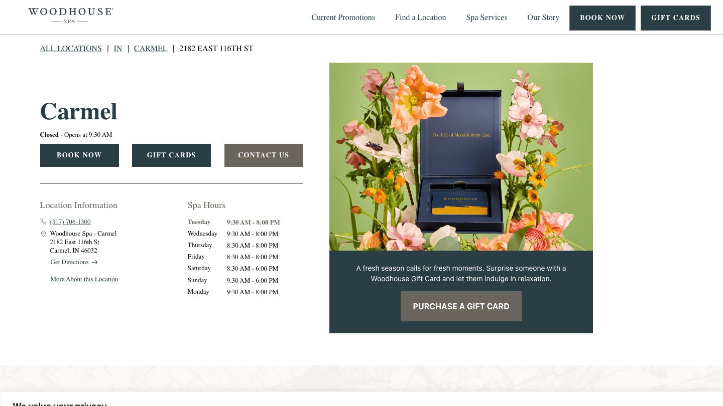 Woodhouse Spa - Carmel