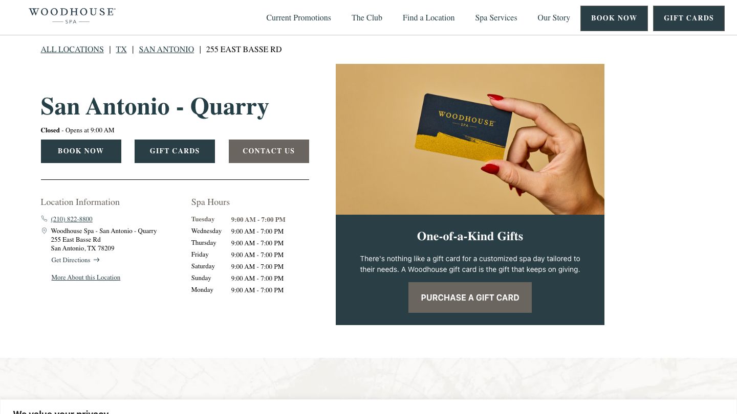 Woodhouse Spa - San Antonio - Quarry