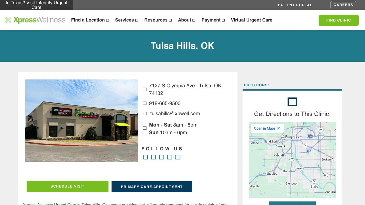Xpress Wellness Urgent Care - Tulsa
