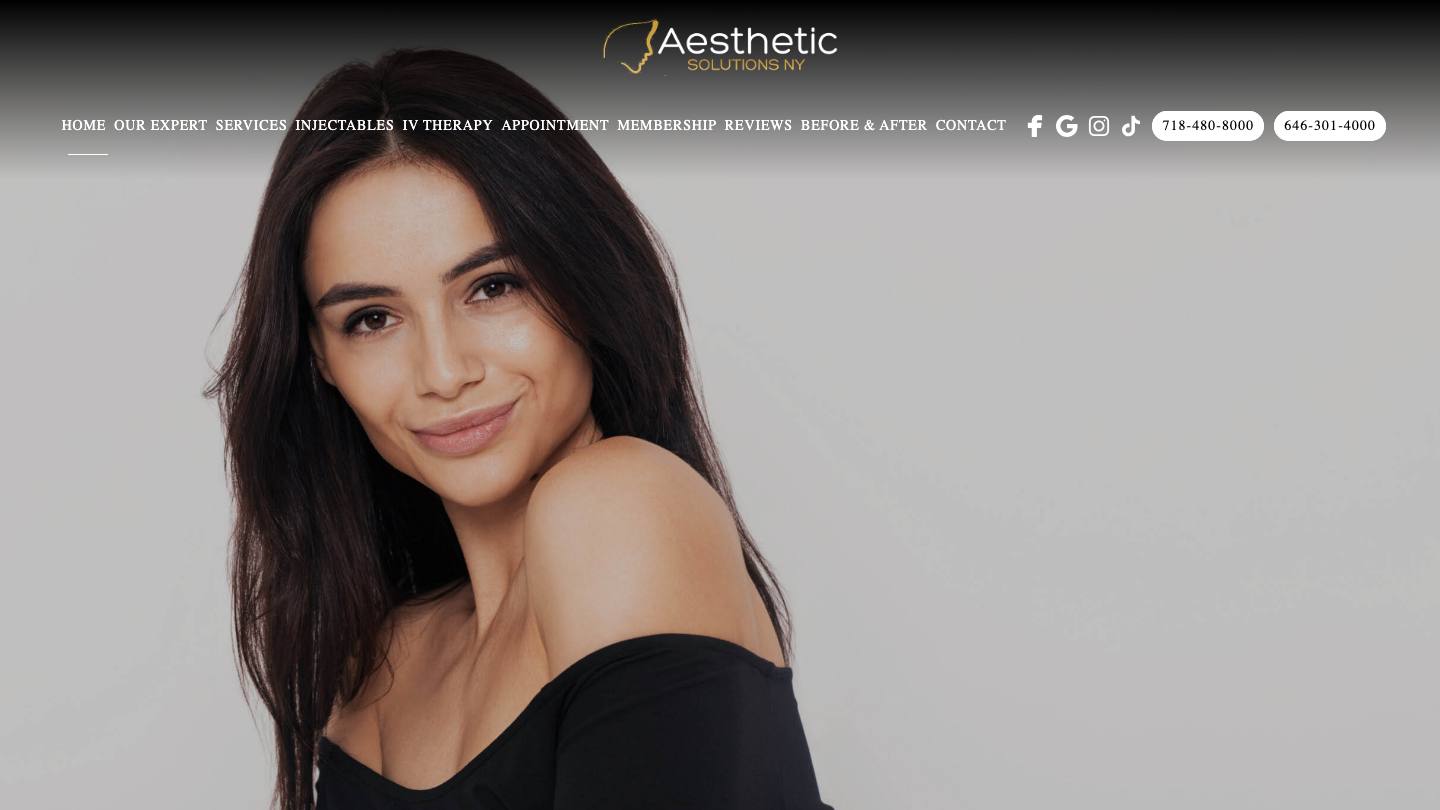 Aesthetic Solutions NY: TMJ, Botox for Migraine, NAD+, Semaglutide, Tirzepatide, Mounjaro, IV Hydration, Meyer's Cocktail.