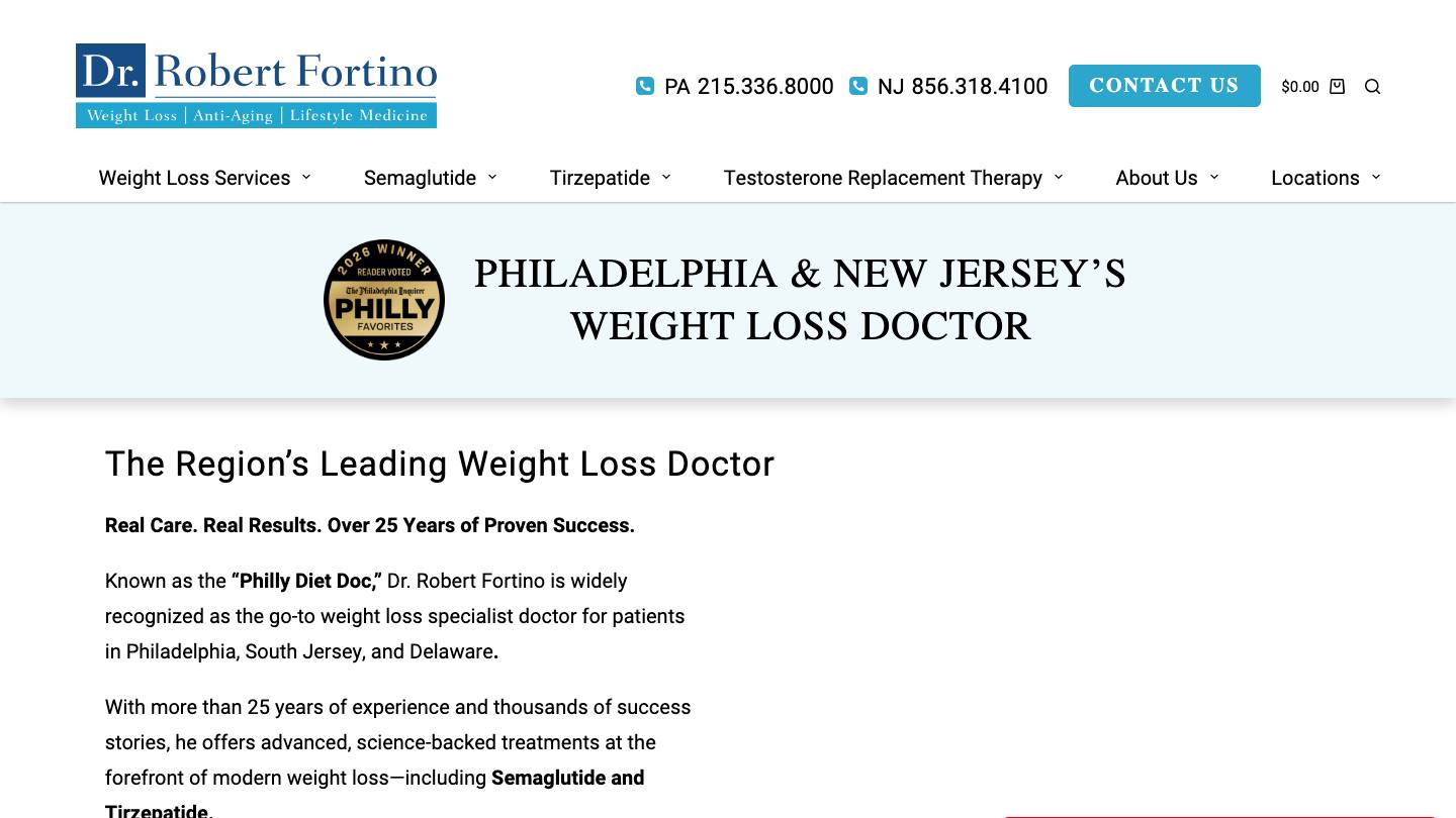 Dr. Robert Fortino's Medical Weight Loss Center Philadelphia