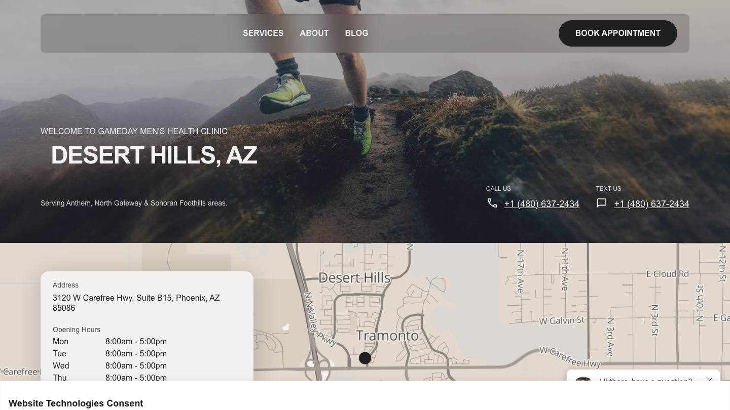 Gameday Men's Health Desert Hills TRT, Peptide, and ED Clinic