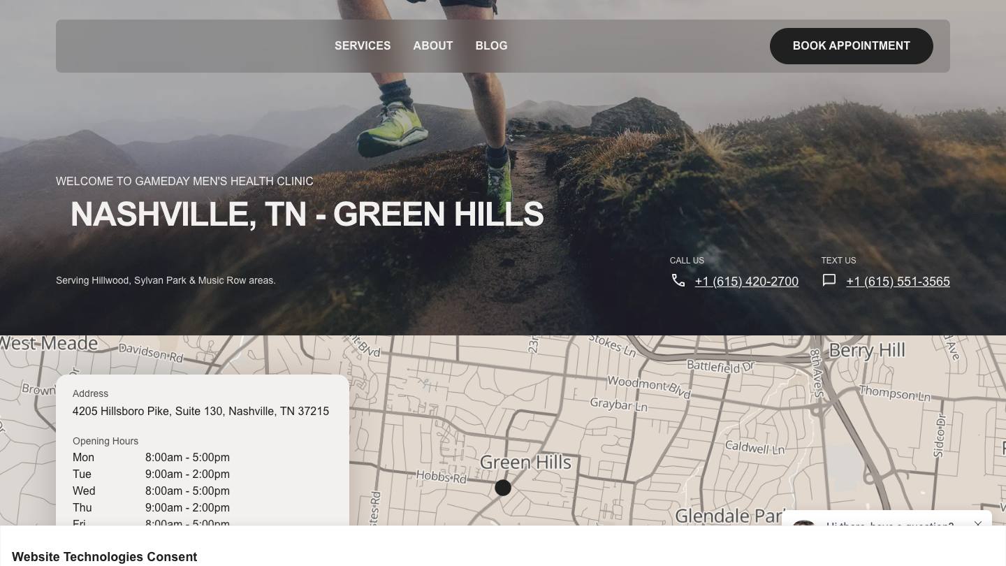 Gameday Men's Health Nashville - Green Hills TRT Clinic