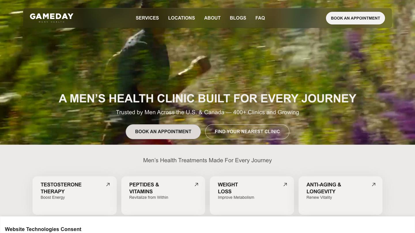 Gameday Men's Health