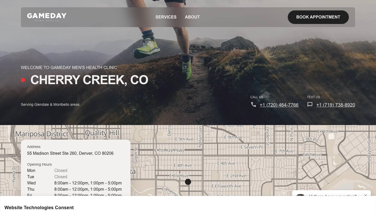 Gameday Men’s Health Cherry Creek TRT and Peptide Clinic