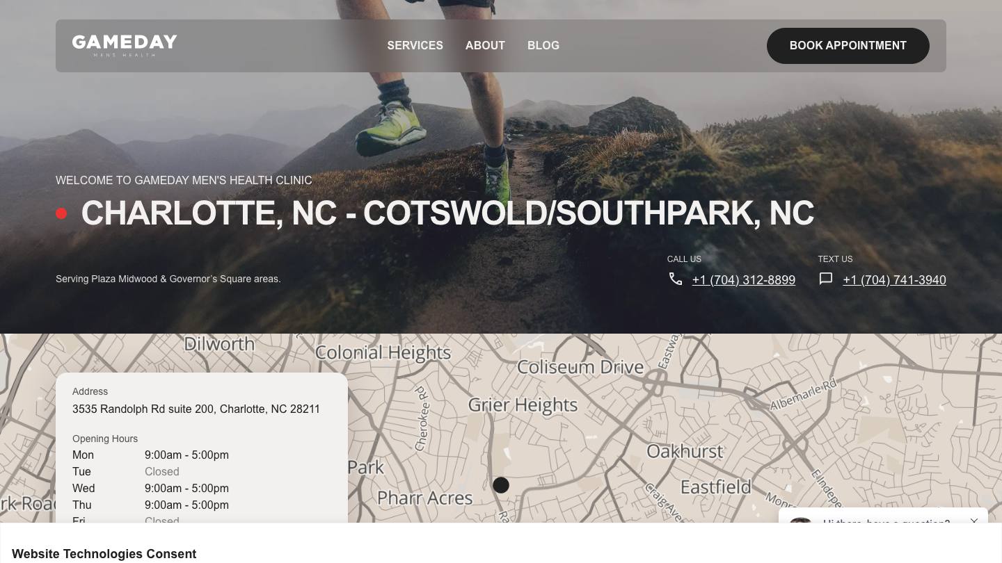 Gameday Men’s Health Cotswold-Southpark TRT Clinic